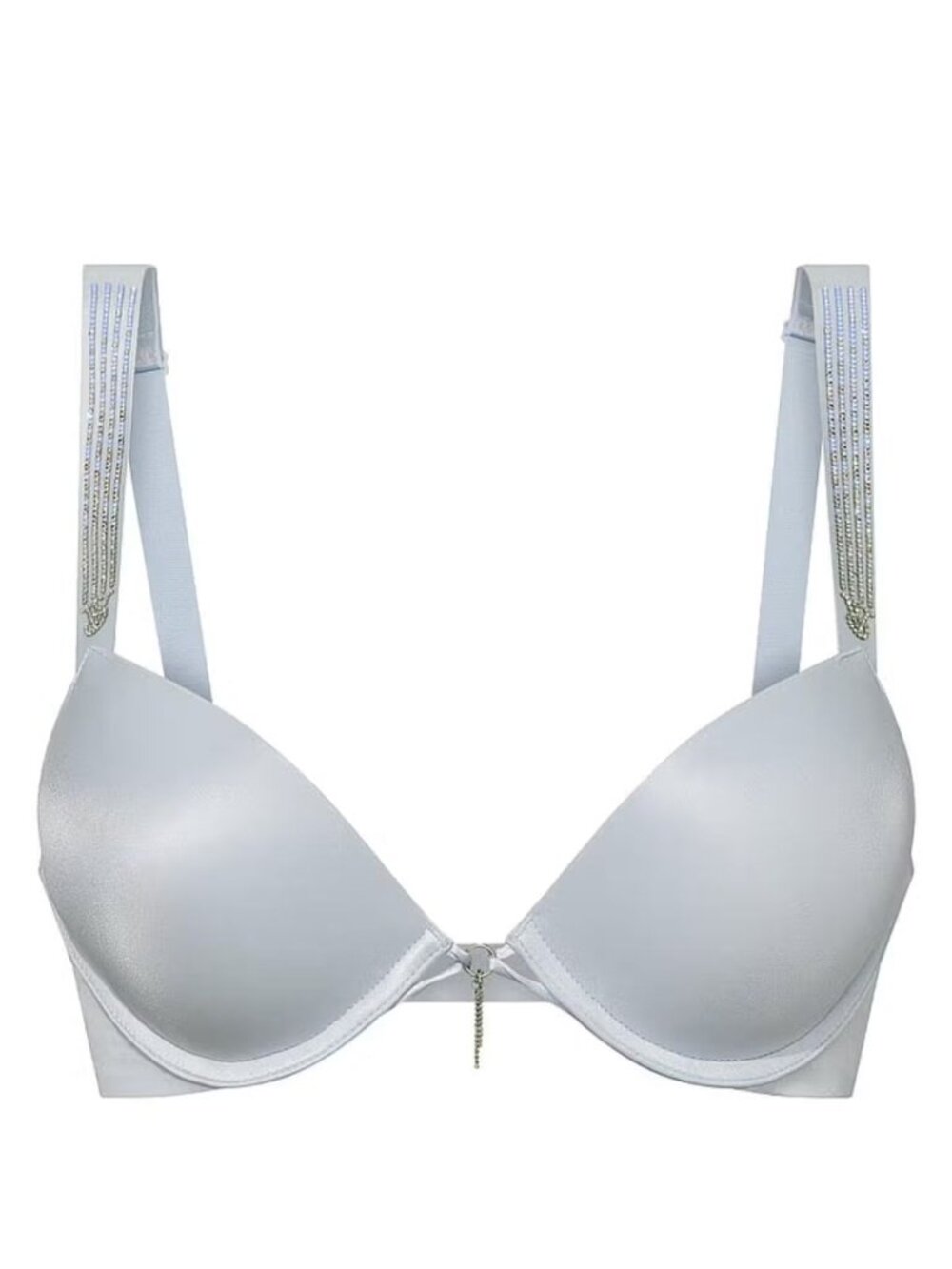 New! Victoria's Secret Blue Solid Underwired Heavily Padded Bra 36C 34939